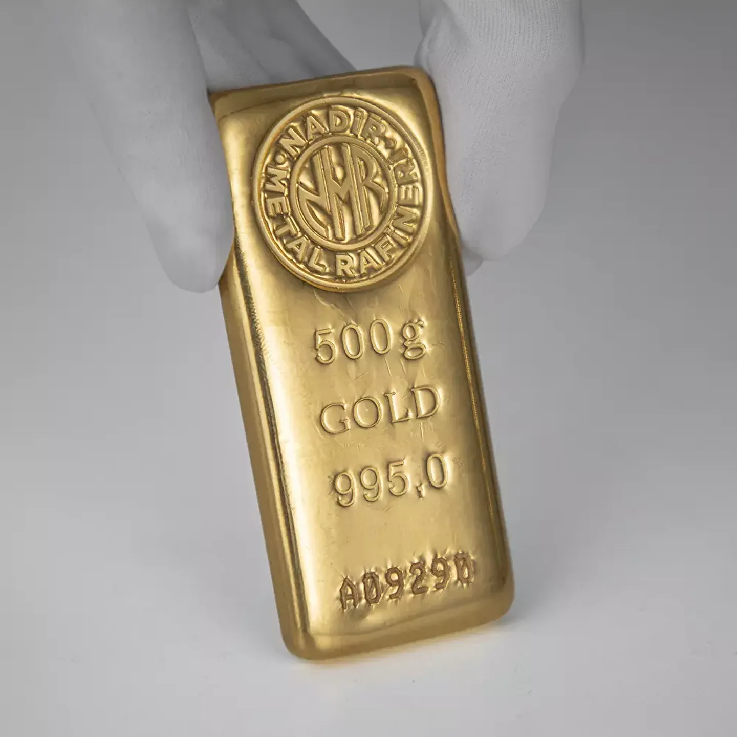 500 Gr Külçe Altın — Nadir Metal Rafineri 995.0 milyem sertifikalı külçe altın