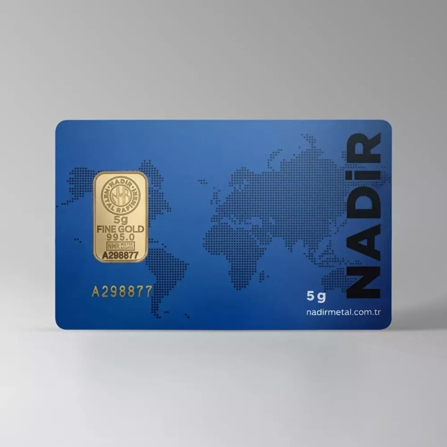 5 Gr Külçe Altın — Nadir Metal Rafineri 995.0 milyem sertifikalı külçe altın